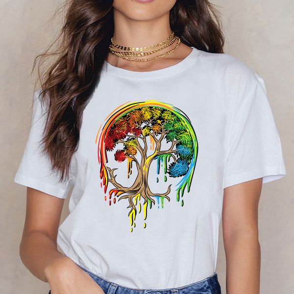 

t shirt women colorful tree life is really good tree art kawaii inscriptions print female shirt sport hooded sweatshirt hoodie