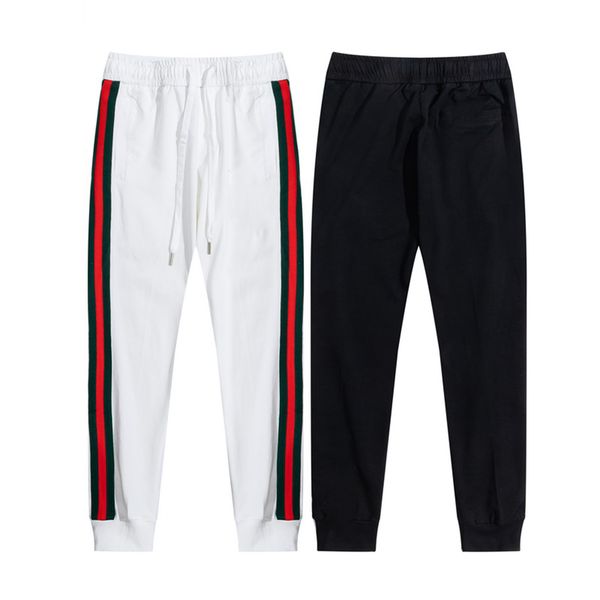 

men's pants 2021 designer men's sweatpants fashion casual pants hip hop sports jogging pants designer sweatpants 2 colors, Black