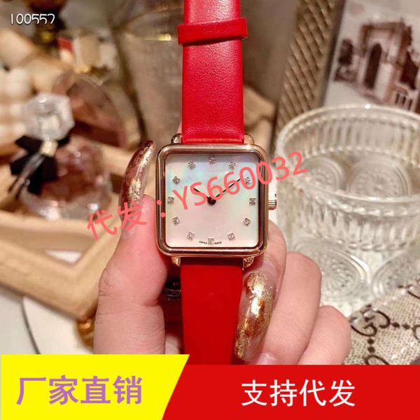 

calf square fashion lady wrist casual quartz belt watch 2t10, Slivery;brown