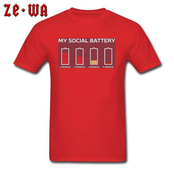 

2018 men & tees funny introvert humor t shirt male red tshirt social battery comics t shirts summer sport hooded sweatshirt hoodie