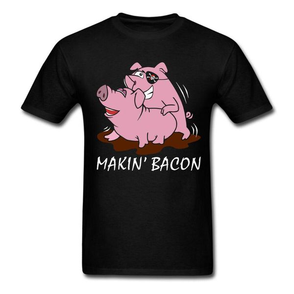 

making bacon pig funny t shirt men casuals short sleeve new summer style t-shirt print customize shirt sport hooded sweatshirt hoodie