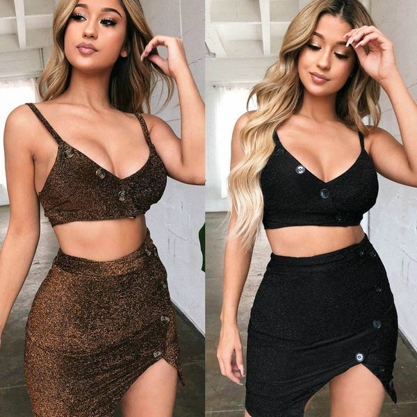 

uhvof spring sling button summer and suspender gold thread folding casual zc3052 spring sling dress and dressbutton summer suspende, Gray