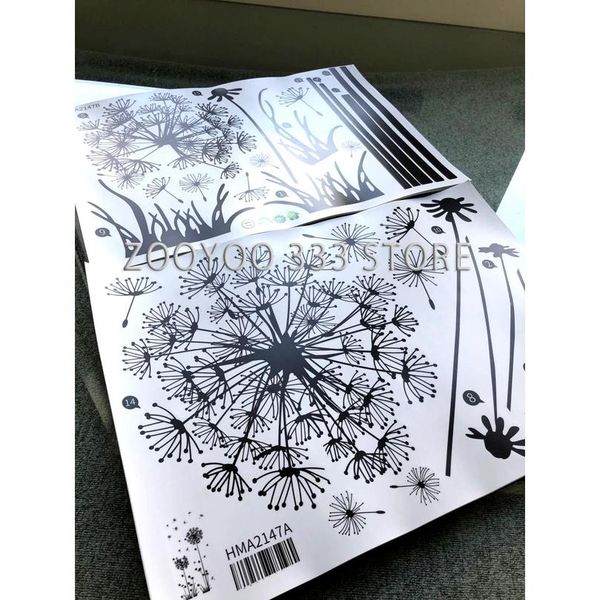 

горячий черный одуванчик гостиная спальня стены наклейки бытовые наклейки украшения на стену на bbyfbo