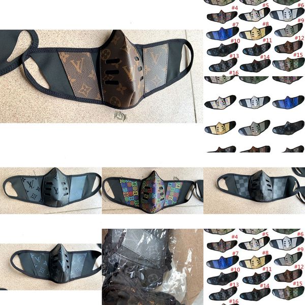 

fashion print dustproof masks dy0g pu 9lgh unsiex leather breathe mouth-muffle mask face hllnwoutletdbxx