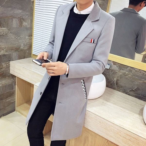 

autumn and winter men's thickened windbreaker with cotton, Tan;black