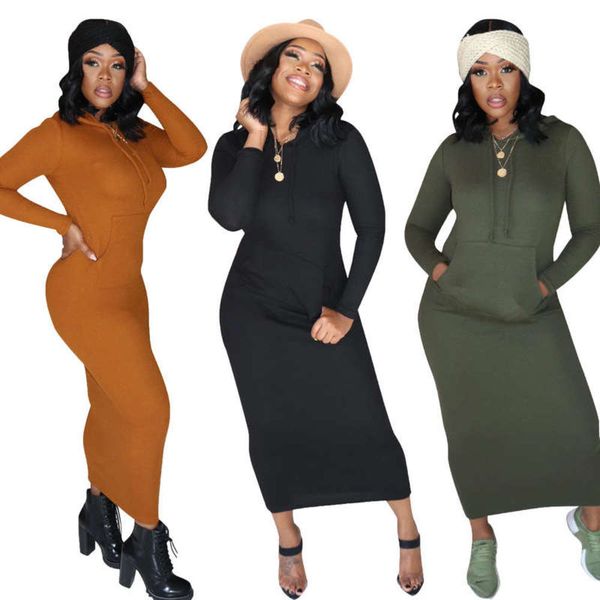 

winter / cm6482019 pit strip autumn hood slim pocket warm dress for women ladies' favorite trendy fashion high-end atmosphere grade, Black;gray