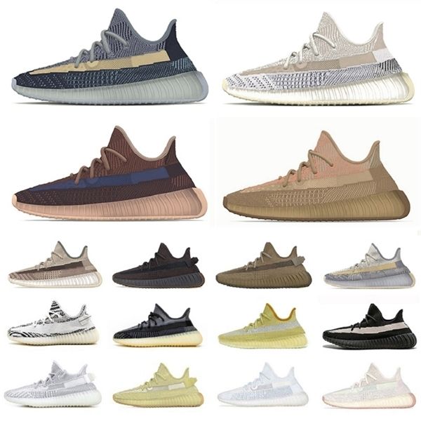 

fashion ash blue pearl stone v2 carbon kanye west mens running shoes fade sand taupe natural reflective men women trainers sports sneakers