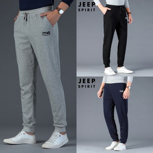 

jeep gypsy men's trousers sports spring and autumn men's elastic casual sports pants binding knitted pants sp6151 rkobi, Blue