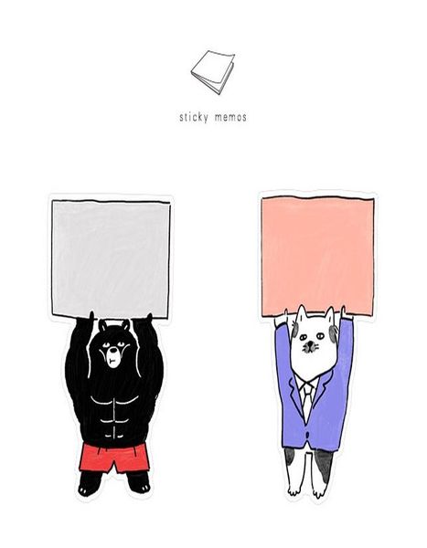 

4 pcs super animal memo pad sticky note post paper planner sticker book stationery office school supplies fm120 bbywhc packing2010