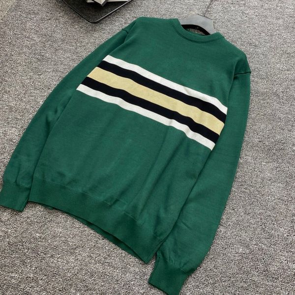 

men contrast color sweater fashion crocodile character pattern striped boy teenager mens pullover casual sweater, White;black