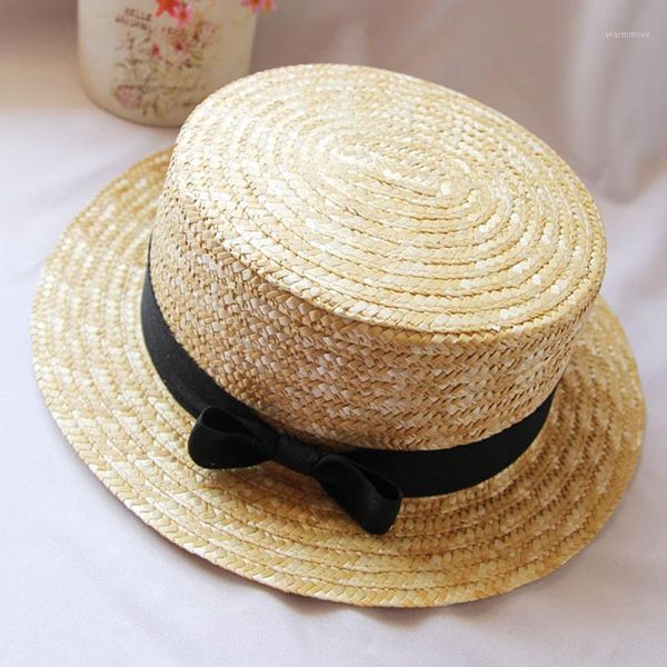 

2020New Summer Women Wide Brim Straw Hat Fashion Chapeau Paille Lady Sun cap Boater Wheat Panama Beach Hats Chapeu Feminino Caps1, Blue;gray