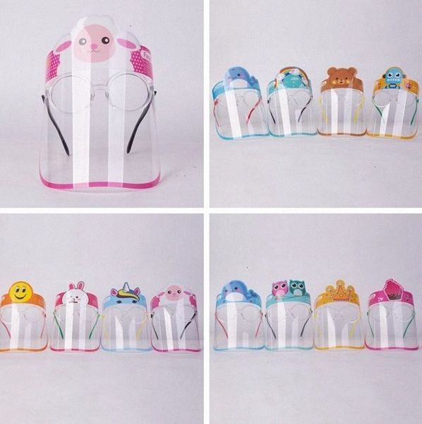 

factoryz97gclear kids children protection face shield mask anti-fog cartoon full facial cover with glass design masks ljjk2444 bwag