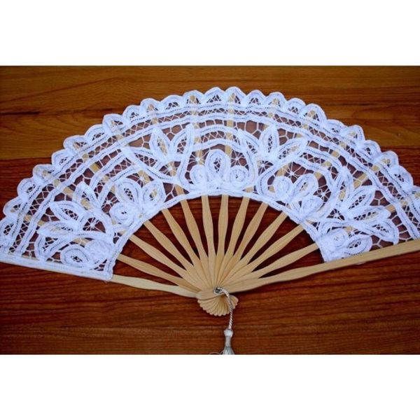 

eco-friendly arts vintage palace style handmade ivory battenburg lace embroidery wedding 27cm fan woman ha jlltnb lajiaoyard