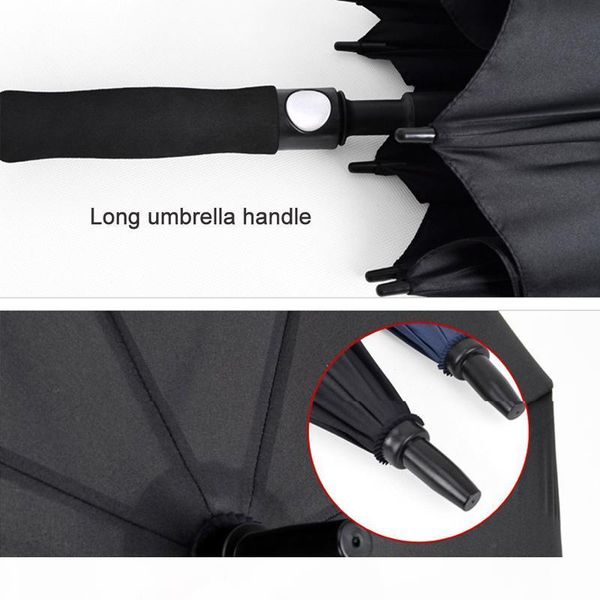 

ez parapluie strong windproof long straight handle men umbrella creative large outdoor male women business big black umbrellas bbybsd