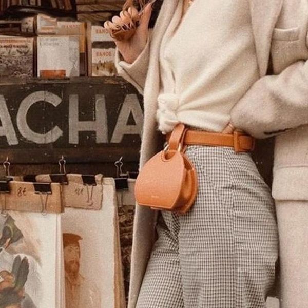 

waist bags firmranch women's bag 2021 spring style half-round ring saddle belt