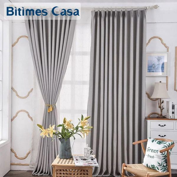

high shadiing blackout window curtain for living room bedroom solid color grommet home decoration1