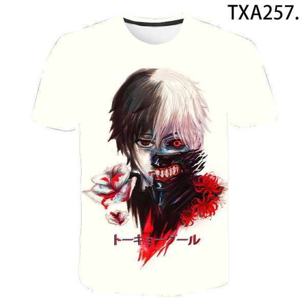 

tokyo ghoul 3d boy girl printed cool 3d print shirts anime oversized plus size men clothing