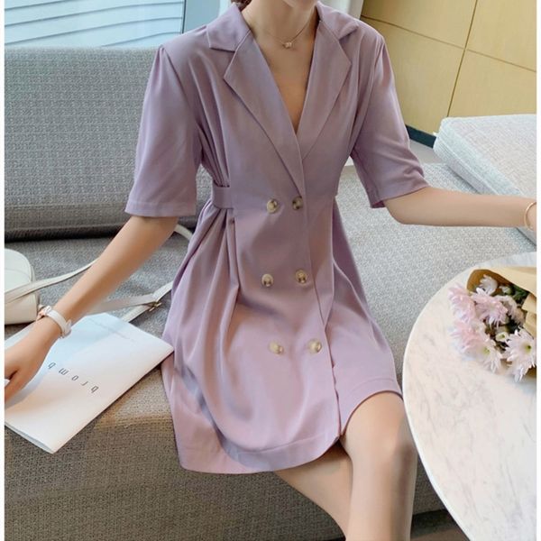 

костюм лето женской одежды 2020 новой талия платье dresssuit платья похудение света зрелого стиль французской меньшинство темперамент богиня, Black;gray