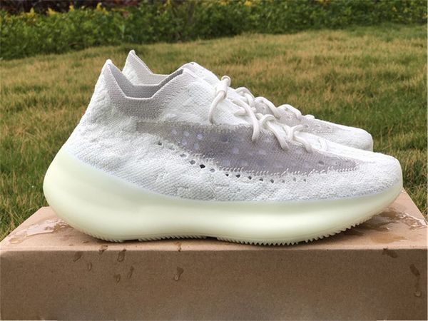 

2020 released authentic 380 calcite glow 3m reflective men women running shoes kanye west sports sneakers with original box