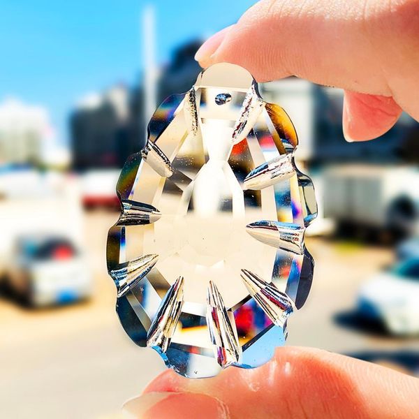 

suncatchers chakra crystal prism drop hanging glass pendant ornament fengshui garden light catchers christmas tree hanging decor h bbyhep