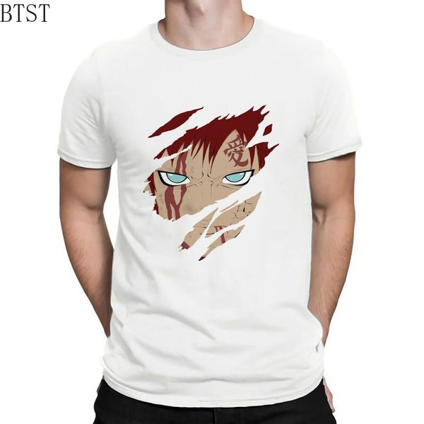 

gaara face short sleeve white tshirt harajuku hip hop tees lovers with short sleeves sport hooded sweatshirt hoodie men t shirt