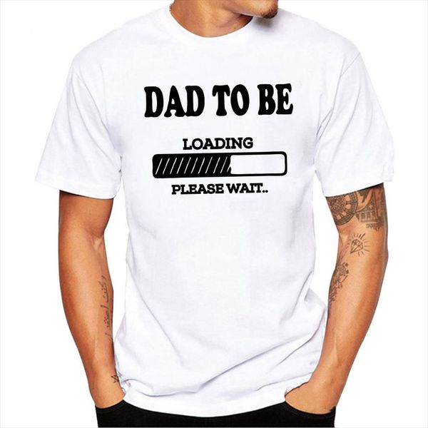 

dad to be baby loading couple t shirt summer funny maternity matching t shirts pregnancy announcement shirts clothes outfits, White