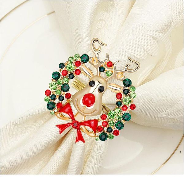 

christmas napkin rings napkin buckles serviette holder wedding party banquet l dinner table christm jllboy