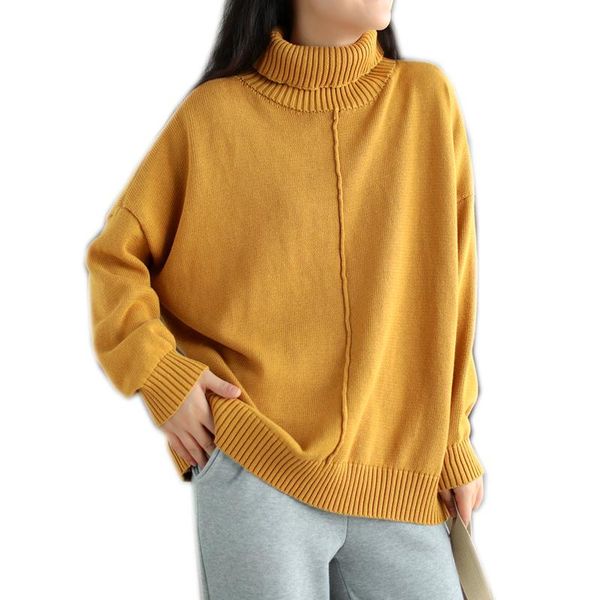 

women's sweaters women sweater pullover outwear knit for autumn winter 100% cotton solid retro vintage big loose thick warm a12031319, White;black