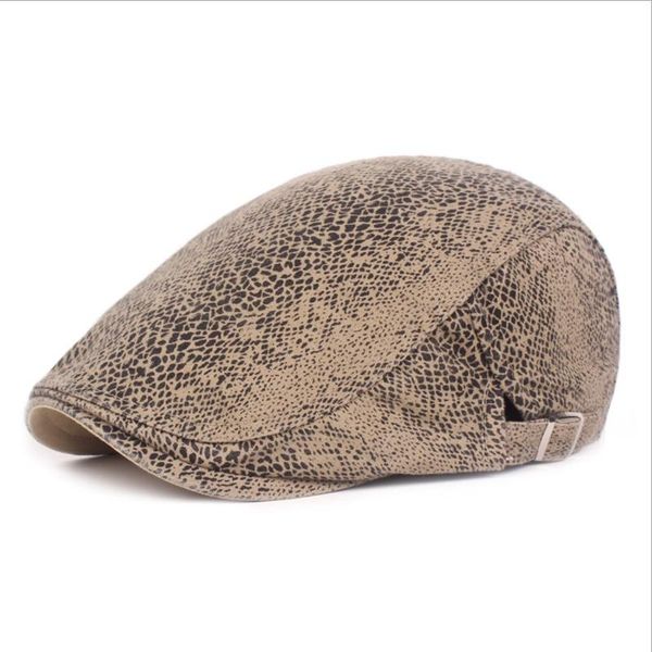

wzcx fashion new leopard adjustable spring autumn beret casual tide simple peaked cap cap, Blue;gray