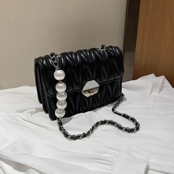 

chain oblique small bag 2020 new tidal net red diamond embroidery line one-shoulder bag texture popular hundred ba226