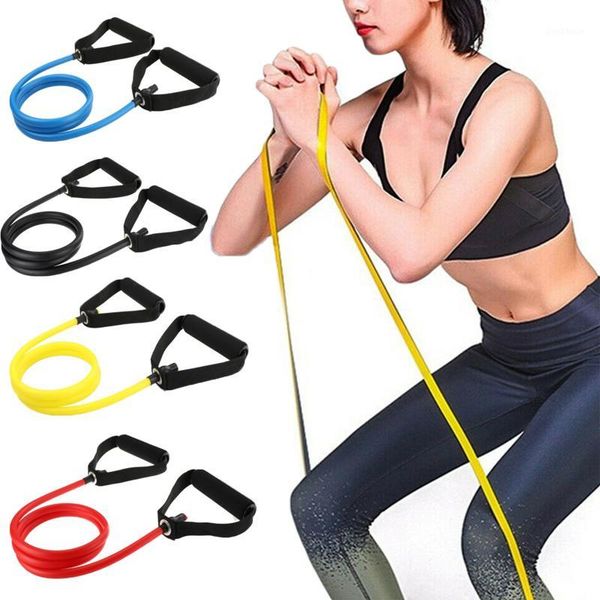 

fitness exercises resistance bands latex tube pedal excerciser body training workout yoga home gym elastic pull rope stretch d301