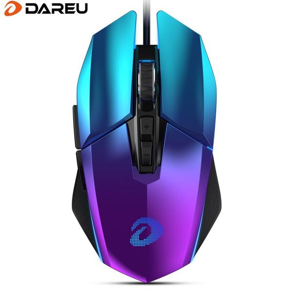 

dareu em915 rgb gaming mouse pmw3336 10800 dpi 50 million life 7 button mice with kbs buttons omni directional trigger for gamer h bbyrso