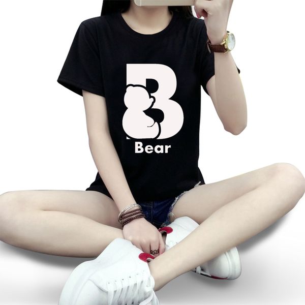 

kawaii cute bear printed summer t shirt short sleeve o cartoon clothing for tees plus size sport hooded sweatshirt hoodie