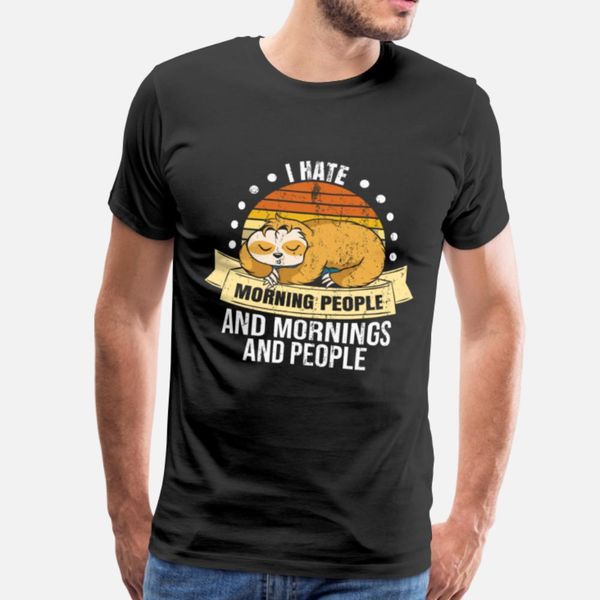 

i hate morning people funny sloth t shirt fit anime sportswear tracksuit hoodie sweatshirt