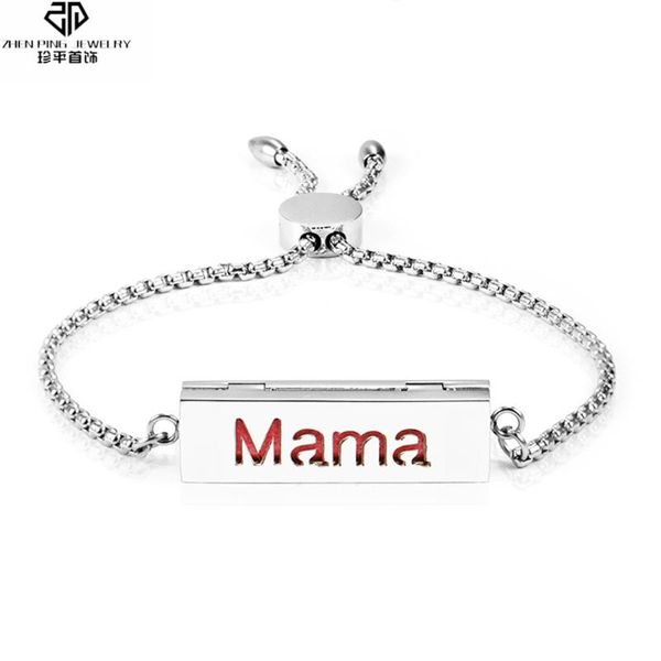 

нержавеющая сталь прямоугольник духи диффузор браслет регулируемый box цепи эфирное масло диффузор locket браслеты женщины, Golden;silver