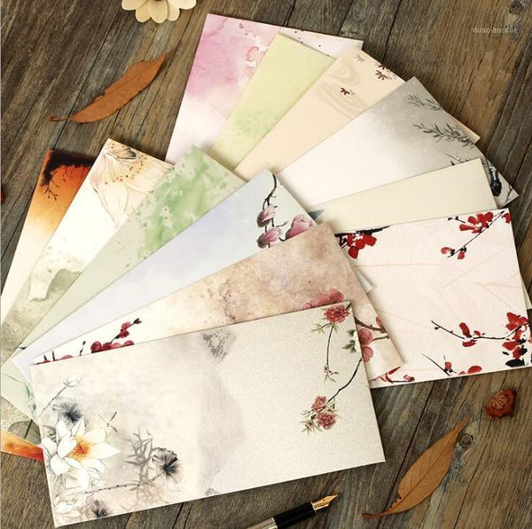 

greeting cards 5 pcs/lot vintage landscape envelope postcards card cover paper envelopes stationery school supplies gift envelope1