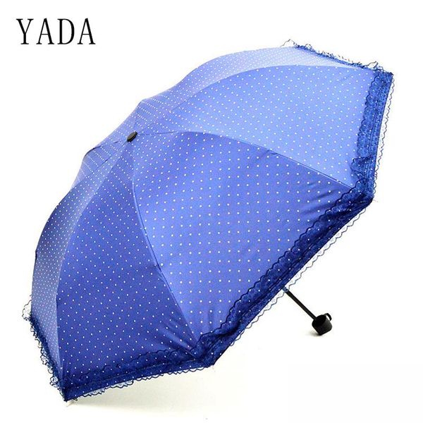 

яда двойной слой кружева цветок dot зонт дождливый свадьба зонтик для женщин ув складной ветрозащитный зонтики зонтик подарков yd194 bbycte