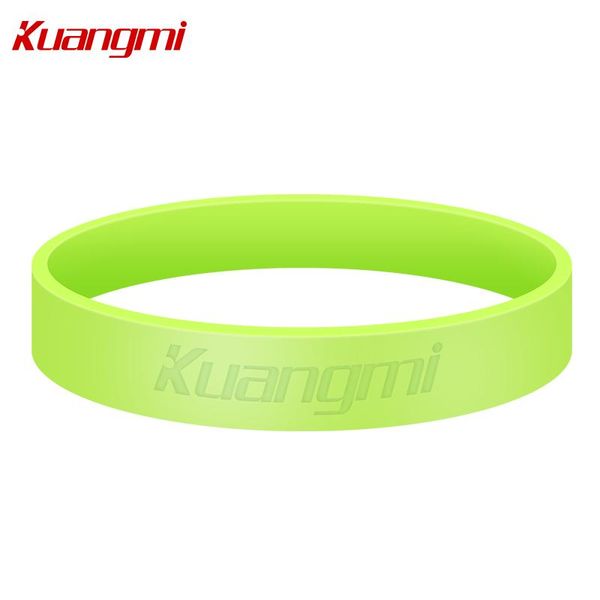 

kuangmi 1 piece colorful sports fluorescence wristband silica sweatband wrist tennis yoga basketball badminton wrist support, Black;red