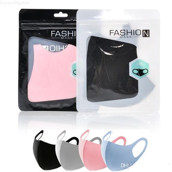 

festive & party supplies face mouth cover festive mask respirator dustproof washable reusable ice silk party masks tools