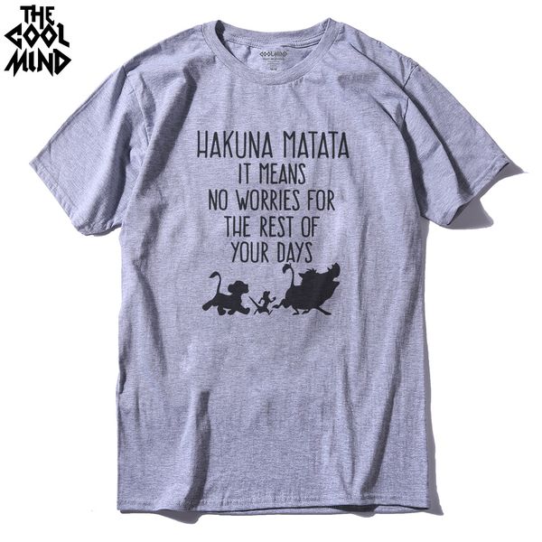 

ha0112a short sleeve hakuna matata printed men t shirt casual o-neck funny knitted fashion mens t-shirt sport hooded sweatshirt hoodie