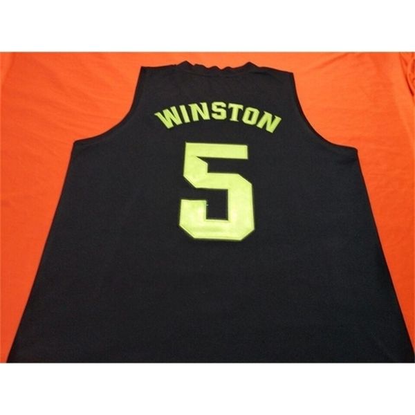 

age black white michigan state spartans #5 cassius winston college real embroidery jersey size s-4xl or custom any name or number jersey