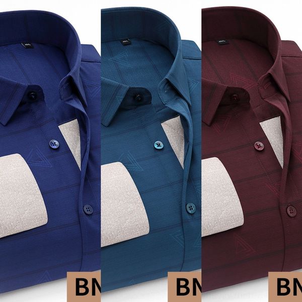 

a2xv6 physical store new winter long-sleeved cashmere shirt old-age warm saode velvet thickened warm casual plaid shirt, Blue