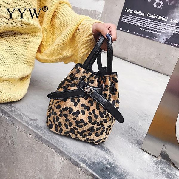 

casual leopard print bucket bag women multifunction handbag softbag girl crossbody shoulder bag drawstring bucket bags clutch