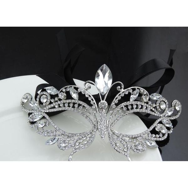 

women's rhinestone diamond dance half face mask europe and america sqcswk new_dhbest