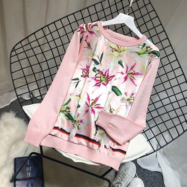 

12114 fashion women's sweaters 2021 runway european design party style women's clothing, White;black