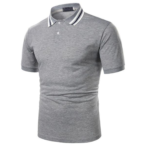 

men short sleeve shirt contrast color polos new clothing summer streetwear casual fashion male cotton nice design, White;black