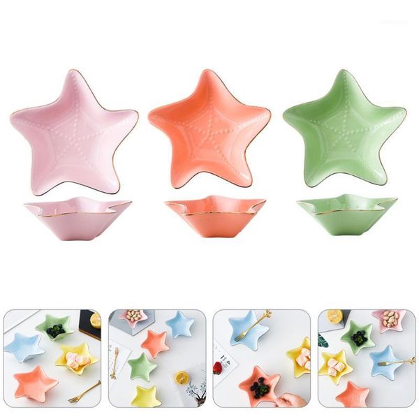 

3 pcs ceramic sauce dish restaurant relish plate practical seasoning dish1