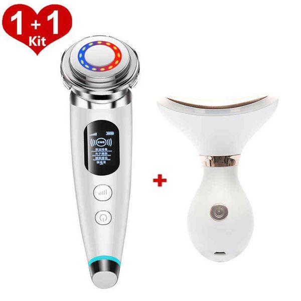 

face care devices ems facial mesotherapy massager neck beauty device skin tighten reduce double chin anti wrinkle remove tools 220211