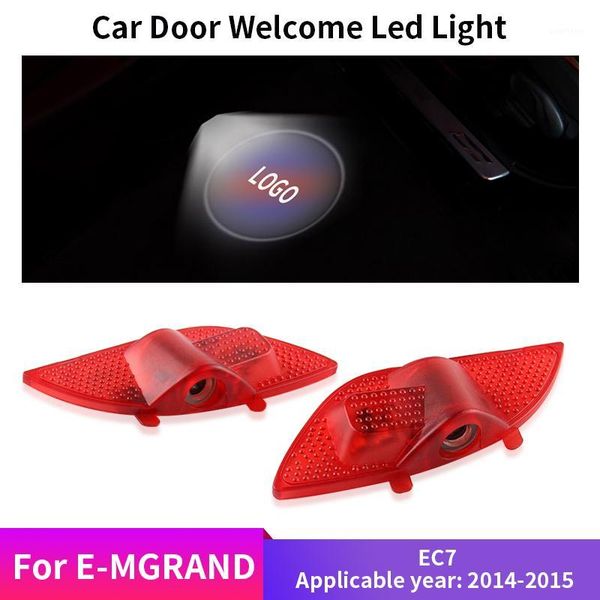 

2x car door welcome light led lamp laser ghost shadow projector logo light for geely gx7 gx9 ec7 gs gl universal car styling1