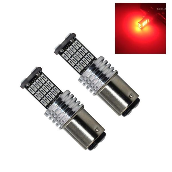 

1157 p21/5w led brake bulbs canbus error bay15d 4014 45smd for parking backup reverse tail lights red lamp1